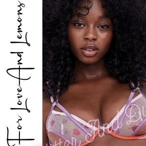 For Love And Lemons Rose Bloom Underwire Bra